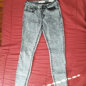 Grey washed jeggings